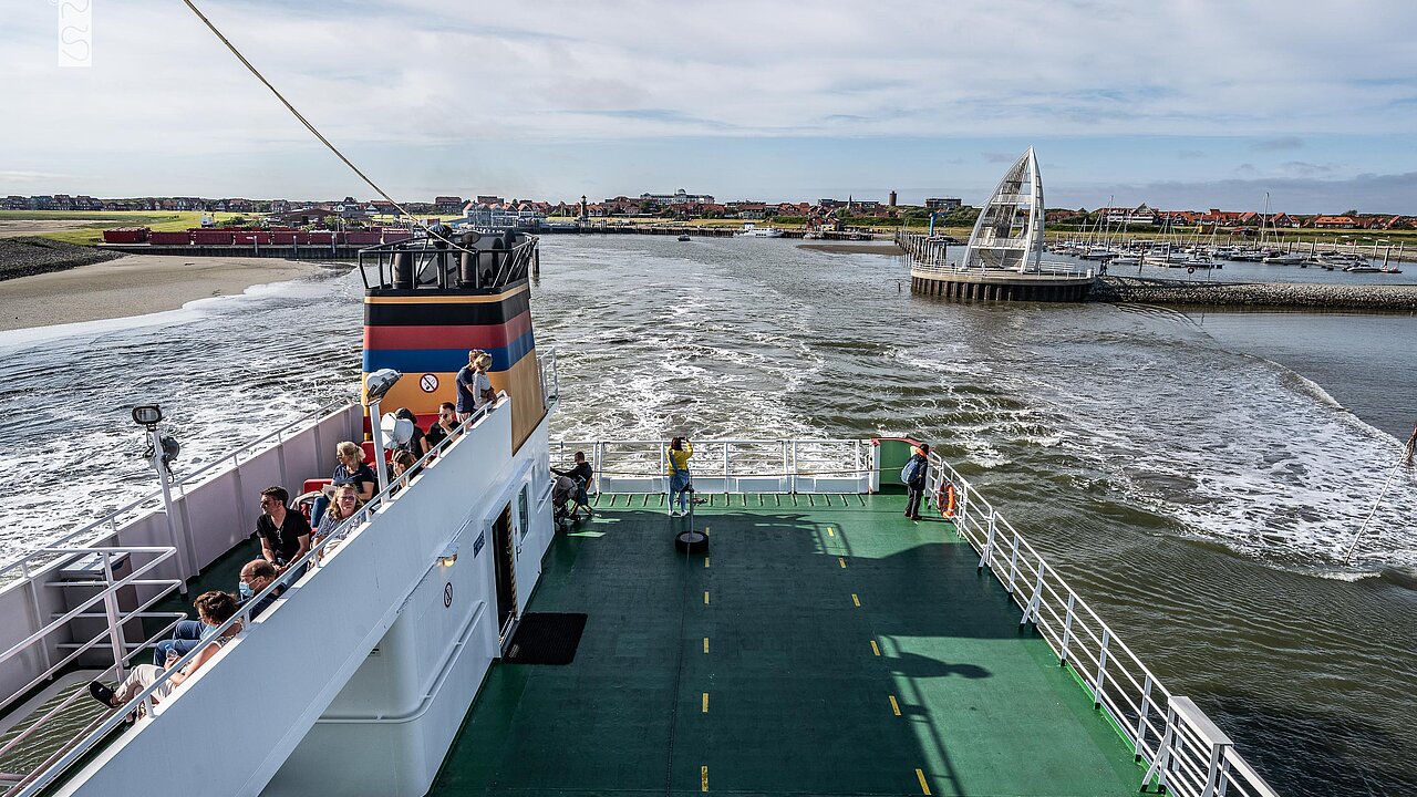 Anreise auf die Insel Juist mit der Fähre Nordseeinsel Juist